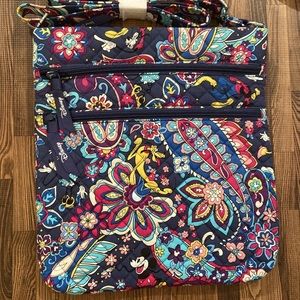Vera Bradley Disney Sensational Six Paisley Triple Zip Hipster Purse Bag NWT